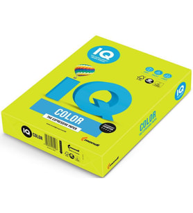 Mondi IQ Color Renkli Kağıt A4 80 Gr Fosforlu Yeşil (1 Koli 5 Paket) (Karışık)