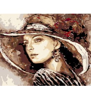 Matmazel Sayılarla Boyama Seti 40x50 cm (Tuvale Gerili)