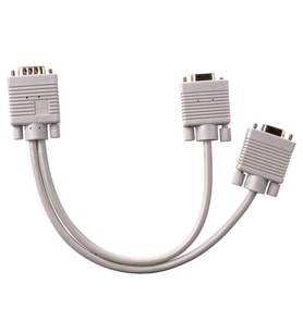 S-link VGA152  Kablo Erkek / Dişi + Dişi 20 Cm  Y Tip Çoklayıcı Adaptör