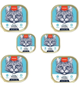 Ton ve Morina Balıklı Yaş Pate Kedi Mamasi, 40 Gr, 6 Adet, Yüksek Nem İçeriği