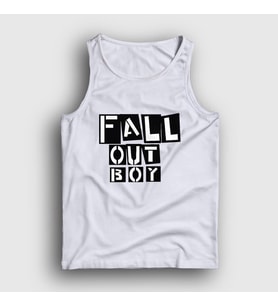 Presmono Unisex Beyaz Boxes Fall Out Boy Atlet 62030tt (Beyaz)