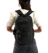Ultra Hafif Çok Cepli Orta Boy Sırt Çantası Unisex Siyah (Model: 571-4C)