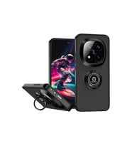 Xiaomi Redmi Note 14 Pro 5g Kılıf Montreal Yüzüklü Silikon Kapak - Siyah