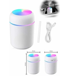 Hava Nemlendirici Buhar Makinesi Led Işıklı USB Dekoratif Nemlendirici
