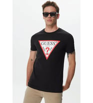 Guess Original Logo Erkek Siyah Slim Fit T-Shirt M2YI71I3Z14-JBLK