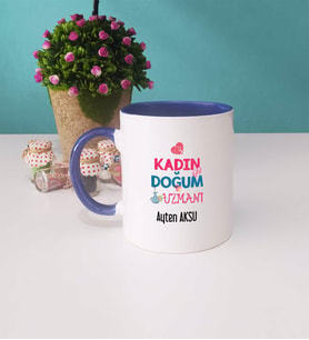 Kadın Doğum Uzmanı Kupa Bardak Lacivert