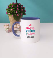 Kadın Doğum Uzmanı Kupa Bardak Lacivert