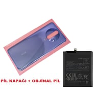 Tkgz Xiaomi Redmi K30 Arka Kapak Pil Kapağı + PİL (CAM) MOR