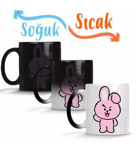 Bts BT21 Cooky Sihirli Kupa Bardak Porselen