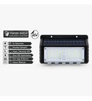 44 Led Güneş Enerjili Hareket Sensörlü LED Duvar Lambası PD672