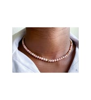 Rodokrozit Taşı Doğaltaş Kolye 4 Mm