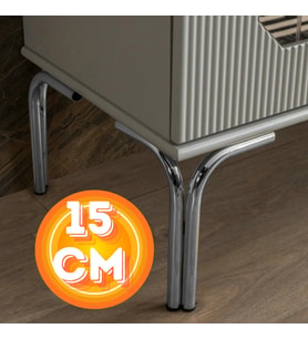 15 CM METAL MAGNOLİA KOLTUK AYAĞI MOBİLYA AYAĞI ÜNİTE AYAĞI KONSOL AYAĞI PUF BERJER AYAĞI (Gold)