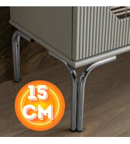 15 CM METAL MAGNOLİA KOLTUK AYAĞI MOBİLYA AYAĞI ÜNİTE AYAĞI KONSOL AYAĞI PUF BERJER AYAĞI (Gold)
