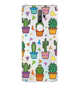PrintiFy Oppo A5 2020 Uyumlu Water Color 4 Baskılı Şeffaf Köşe Korumalı Antişok Kılıf