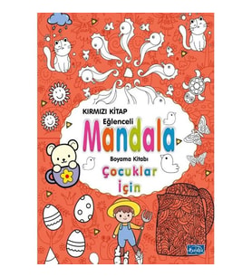ÇOCUKLAR İÇİN MANDALA BOYAMA KİTABI - KIRMIZI