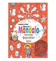ÇOCUKLAR İÇİN MANDALA BOYAMA KİTABI - KIRMIZI