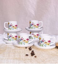 Seraclass 6 Kişilik Kahve Fincan Takımı & Çiçek Bahçesi
