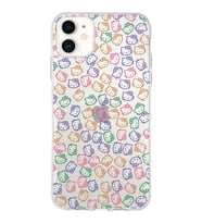 Apple iPhone 11 Uyumlu Kapak Hello Kitty Tasarımlı Şeffaf Silikon Kılıf
