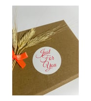 Just For You el yazılı ince Yuvarlak Yapışkanlı Etiket 4x4 cm 120 adet