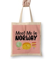 Funny Travel Norway Gift Design Lover-Trippin Wanderlust Journey Adventurer Vacation Bez Çanta Uzun Saplı