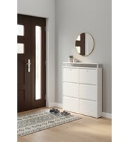 Metal Ayakkabılık 3 lü Yatay Kilitli Model
