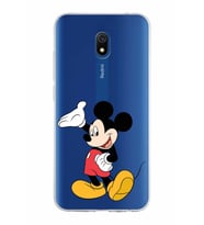 Xiaomi Redmi 8A Uyumlu Kapak Mickey Mouse Tasarımlı Şeffaf Silikon Kılıf