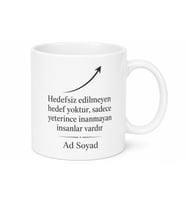 Satış Danışmanına Özel Hedef Temalı Motivasyon Kupa Bardak Hediye
