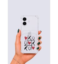 iPhone 17 Kartlıklı XoXO Desenli Kılıf - GLST8050-1244
