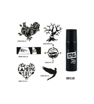 Kamp ve Doğa Spray Tattoo Geçici Dövme Yapma Seti Sprey Dövme Kiti