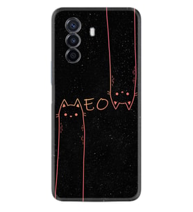 Huawei Nova Y70 Y90 Nova 9 SE  Kılıf Desemli Silikon Meow 1657