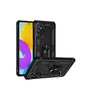 Samsung Galaxy M52 5g Kılıf Sofya Yüzüklü Silikon Kapak - Siyah