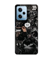 Redmi Note 12 Pro 5G Uyumlu Batman Aesthetic Tasarımlı Şeffaf Telefon Kılıfı