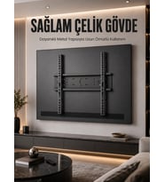 Büyük Ekran Tv Duvar Askısı 50-95 İnç Dayanıklı Sabit Askı Aparatı Kolay Kurulum