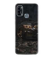 Infınıx Hot 9 Play Kılıf Silikon Desen Özel Seri Black Car 1768