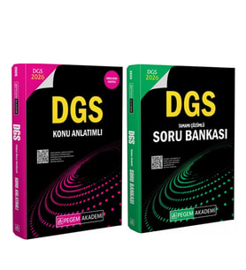 Pegem 2026 DGS Konu ve Soru Bankası Seti 2 Kitap