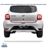 Dacia Sandero Stepway Krom Bagaj Alt Çıtası 2012-2020 P. Çelik