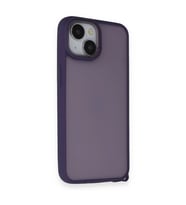 İphone 14 Kılıf Elegant Kapak - Derin Mor