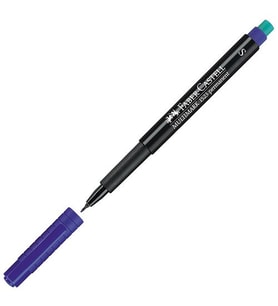 Faber Castell 1523 S Mavi Permanent Asetat Kalemi