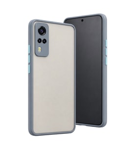 Vivo Y53S Kılıf Montreal Silikon Kapak - Gri