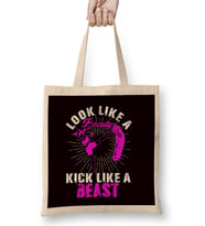 Beauty Kickboxing Beast Kickboxer Girl Fighter Martial Arts Bez Çanta Uzun Saplı
