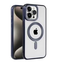 Apple İphone 15 Pro Kılıf Kronos Magsafe Kapak - Lacivert