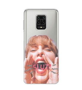 Xiaomi Redmi Note 9S - Redmi Note 9 PRO Uyumlu Taylor Swift Tasarımlı Şeffaf Telefon Kılıfı
