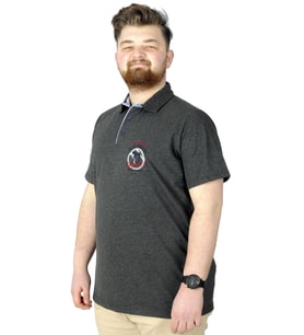 Mode XL Büyük Beden T-Shirt Polo 73 22332 Antrasit
