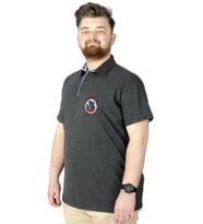 Mode XL Büyük Beden T-Shirt Polo 73 22332 Antrasit
