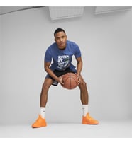 Puma 539247-01 Greatness Tee 1 Erkek Basketbol Spor Mavi Tişört