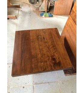 Bintaş Mobilya Kütük Cafe Masası Üstü Tablası 60 x 60 Cm
