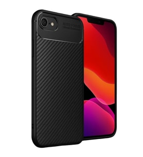 Apple İphone 16e Kılıf Auto Focus Karbon Kapak - Siyah