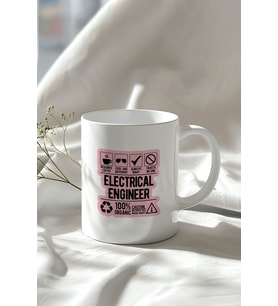 Electrical Engineer Yazılı Tasarımlı 330ml Baskılı Beyaz Seramik Kupa Bardak