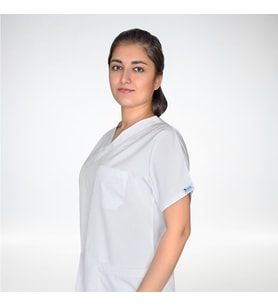 Unisex Beyaz Terikoton Doktor Hemşire Scrubs  Alt Üst Takım