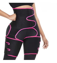Bel Eğitici & Uyluk Şekillendirici ve Kalça Kaldırıcı 3'ü 1 Arada Vücut Fitness Kemeri (Siyah)
